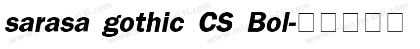 sarasa gothic CS Bol字体转换